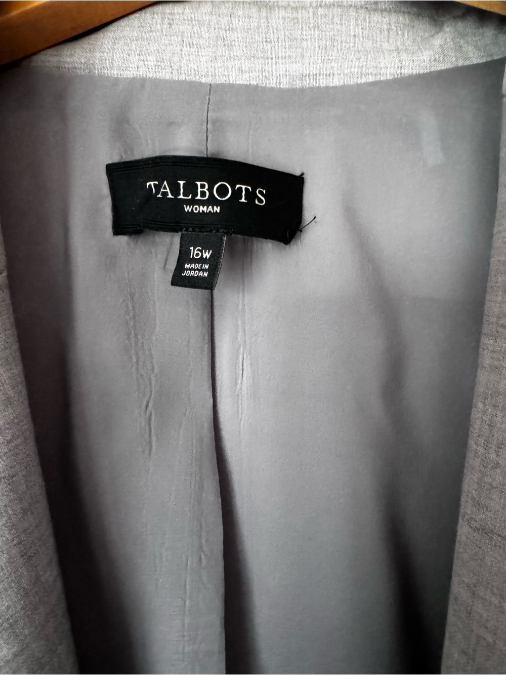 Talbots Gray Women's Blazer Jacket - Picture 4 of 7